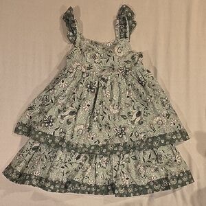 Joie Kids Dress in Green Floral